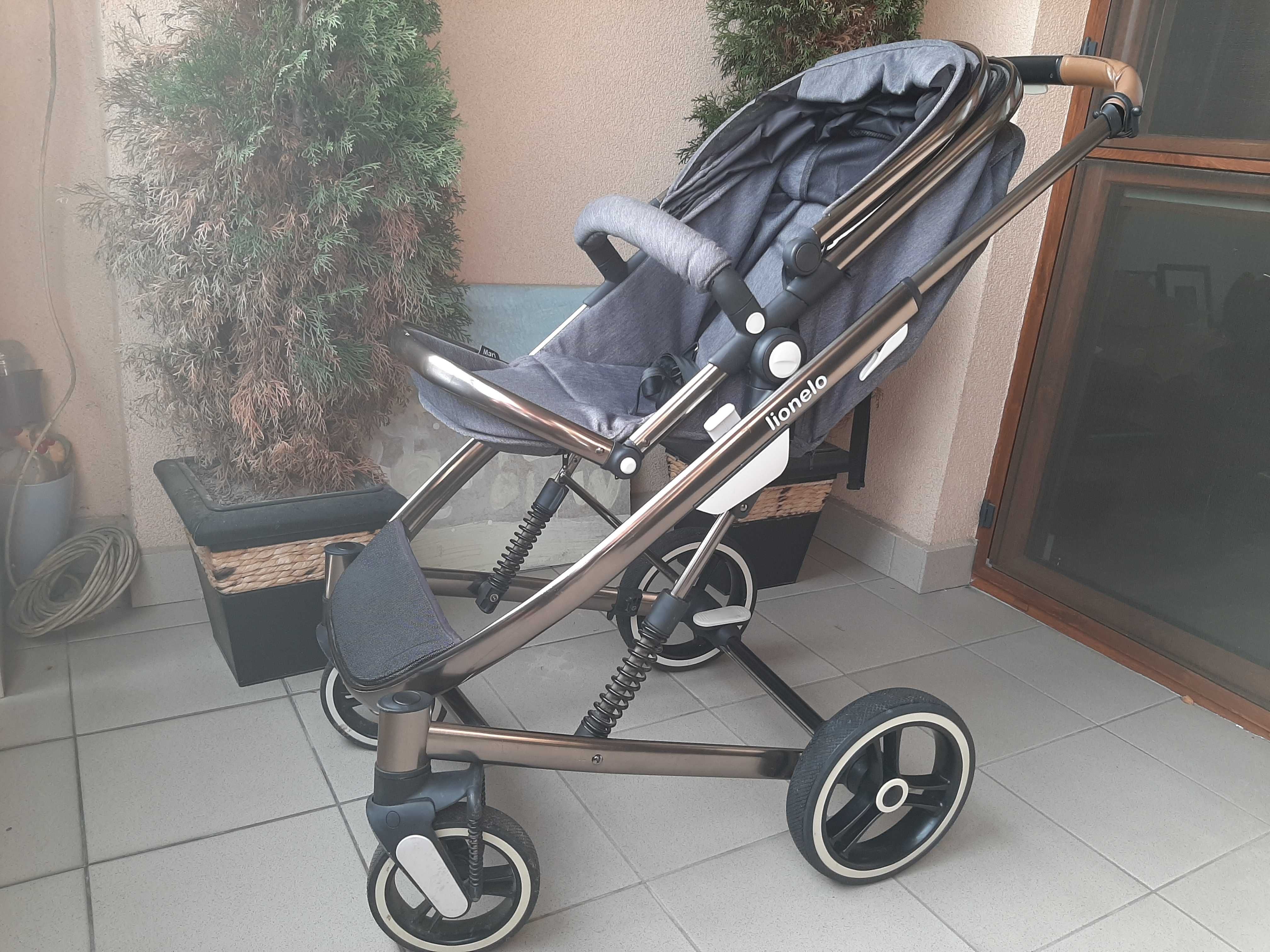 Wózek dziecięcy Lionelo Mari 2w1 + akcesoria + zimowe rekawicę do wózk