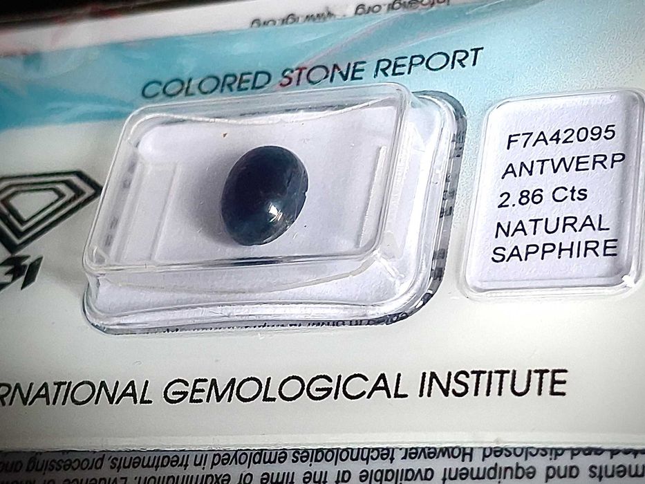 Safira 2.86 + certificidado IGI