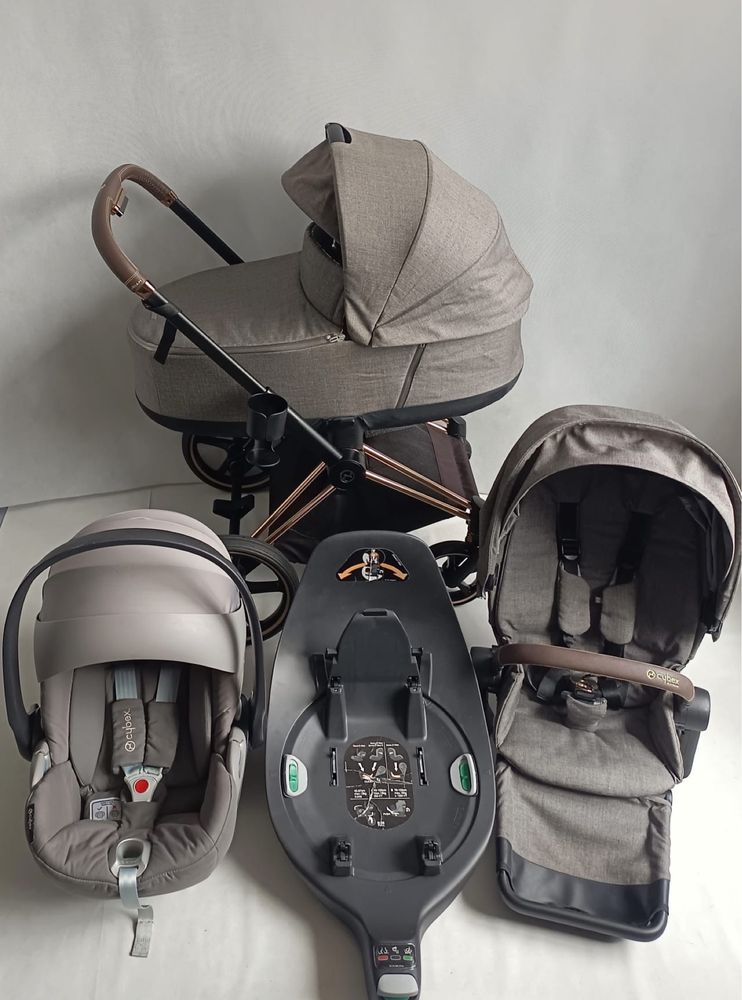Wózek 4w1 Cybex Priam 2.0/ Cybex Cloud Z/Baza Cybex Z Isofix