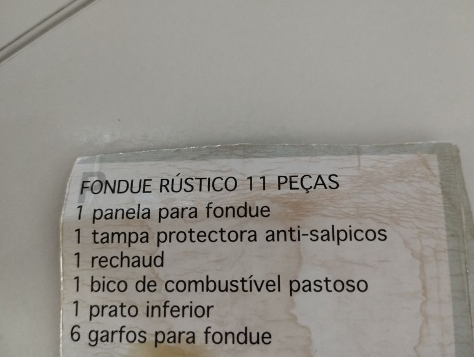Fondue em ferro fundido