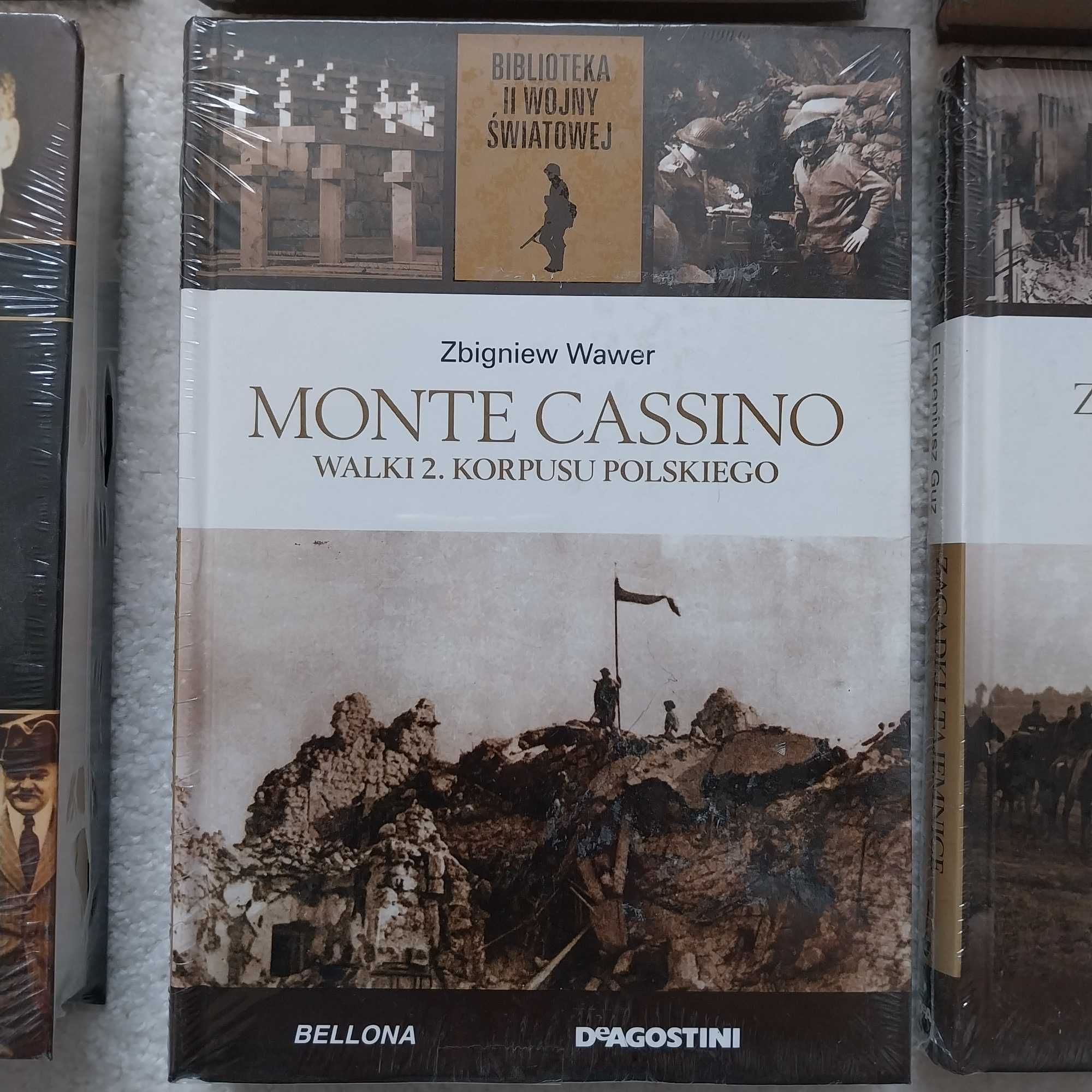 NOWY zestaw książek Bellona (np. Wspomnienia żołnierza, Monte Cassino)