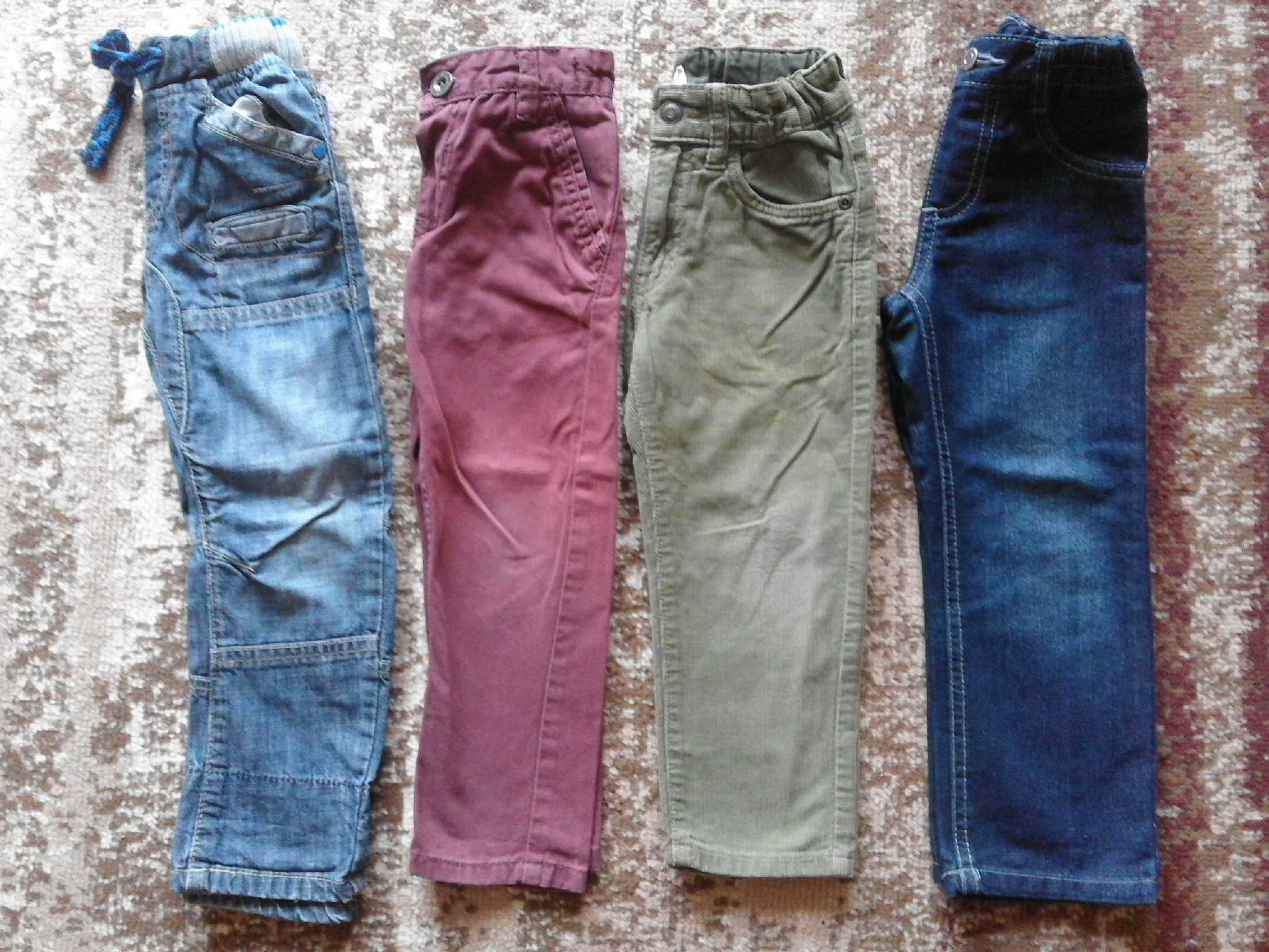 Zestaw spodni chlopiec 98 lupilu h&m jeansy super stan