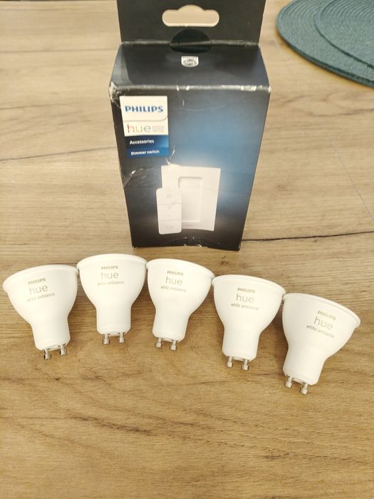 Sprzedam Nowy zestaw żarówek Hue white ambiance 5W GU10