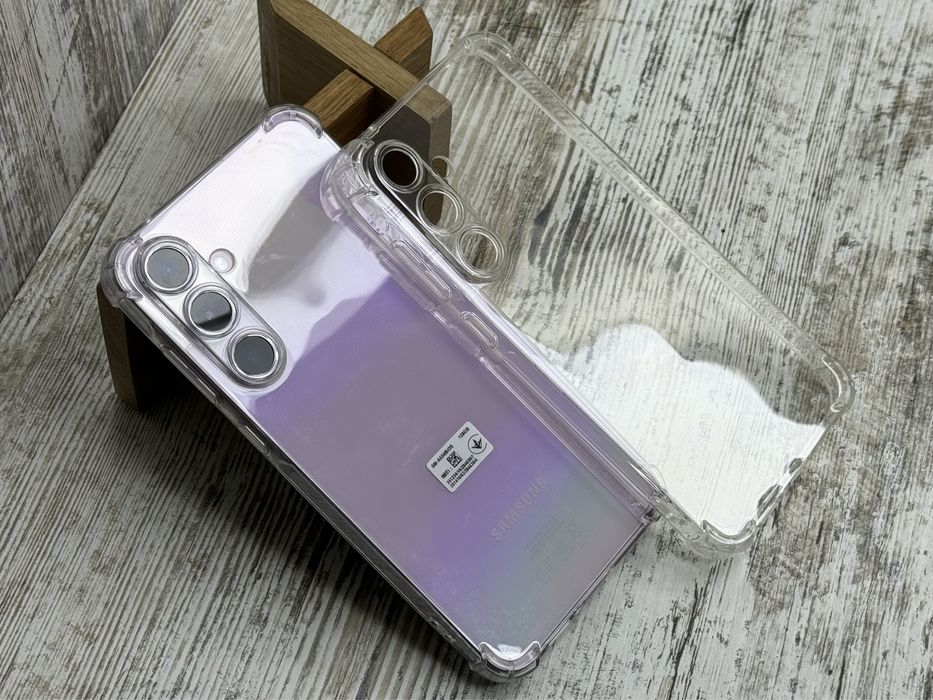 Чехол противоударный на Samsung А15/ А35/ А55 Прозрачный силикон