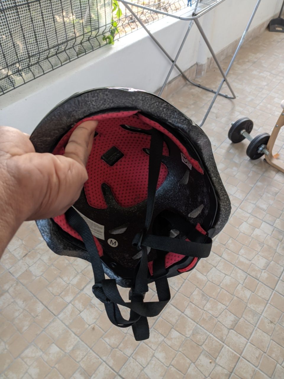 Capacete e rodas