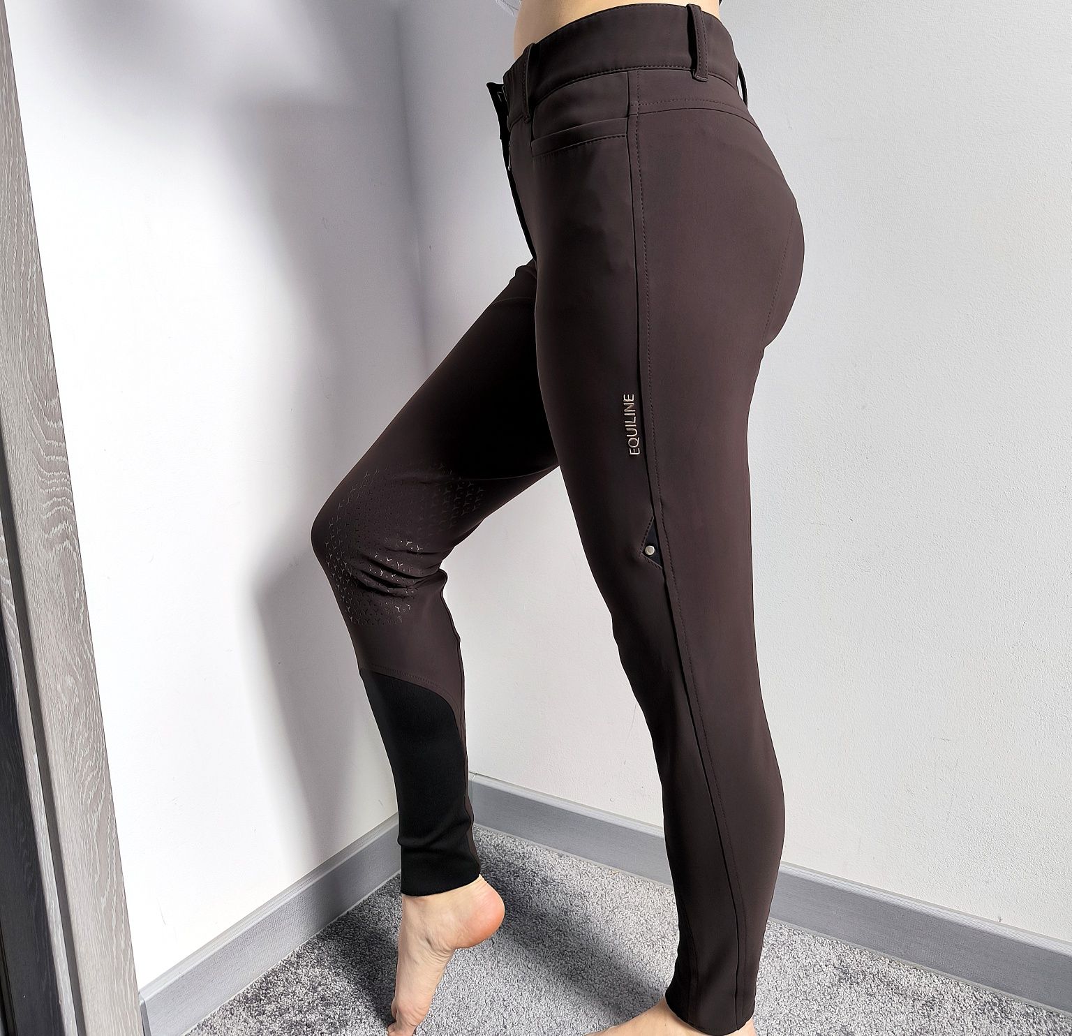 Bryczesy Equiline 38 M kolanowy silikon