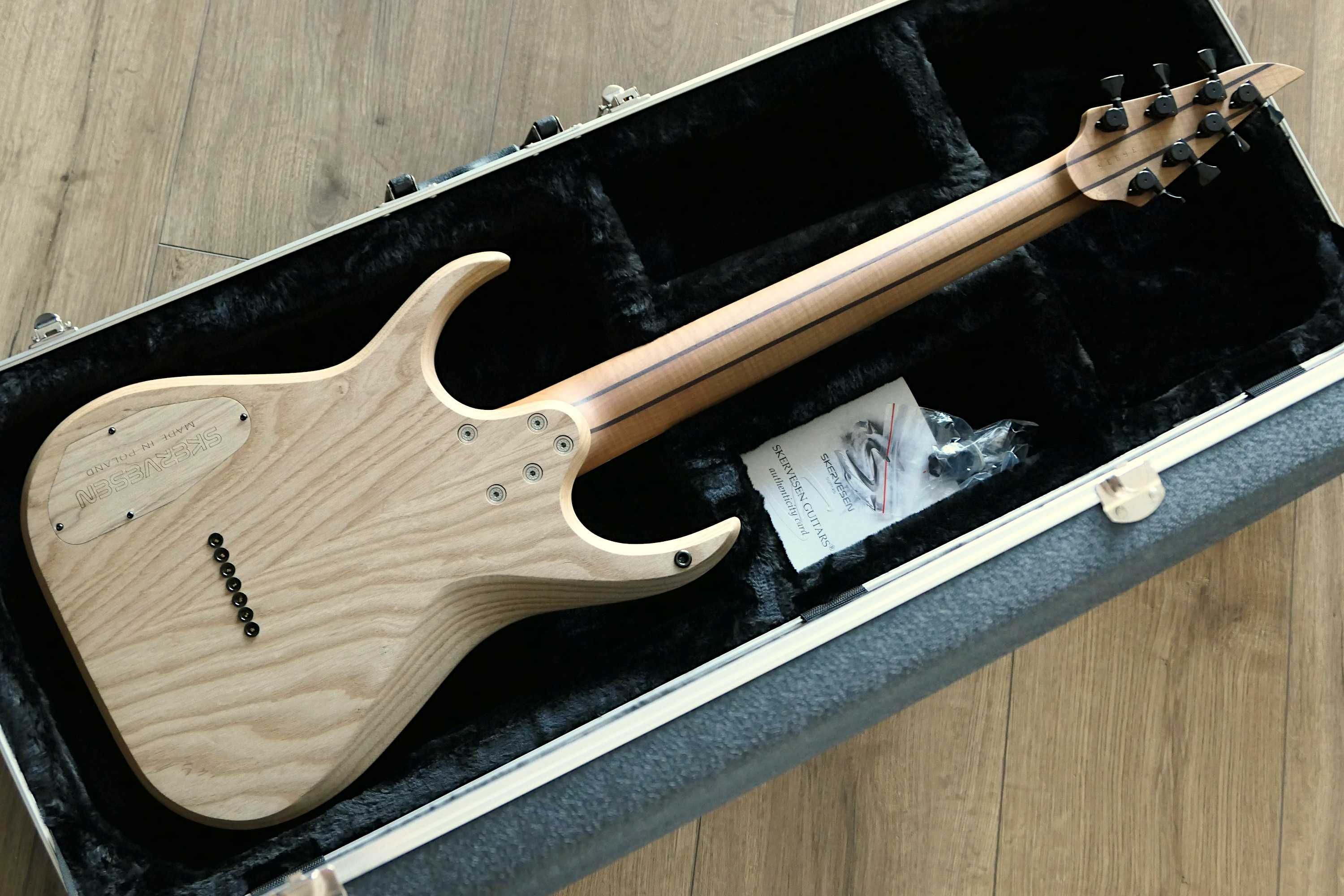 Skervesen Raptor 7 Flame Walnut Bare Knuckle Aftermath + Case