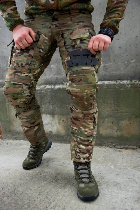 Тактично-штурмові штани KS pro gen 2 мульткам з флісовою підкладкою