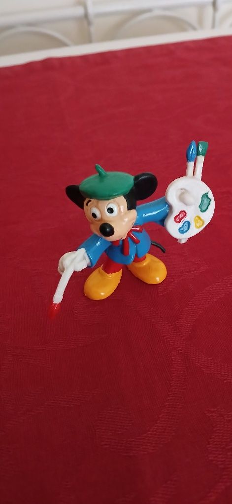 Figura Mickey pintor, antiga