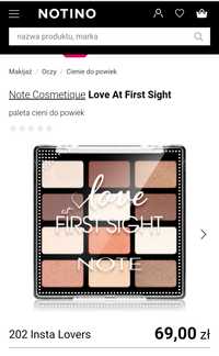 Paleta cieni do oczu NOTE Love at first sight - jak NOWA