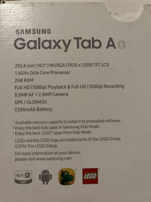 Tablet Galaxy TAB A