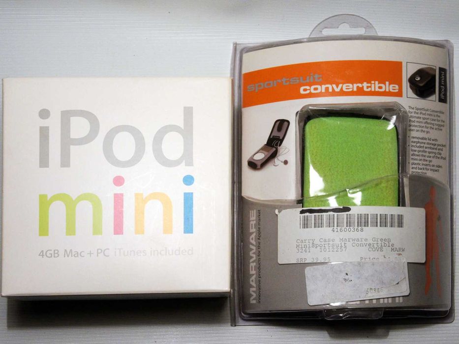 Apple Ipod Mini A1051 4GB Green kit коробка, документи, чохол.