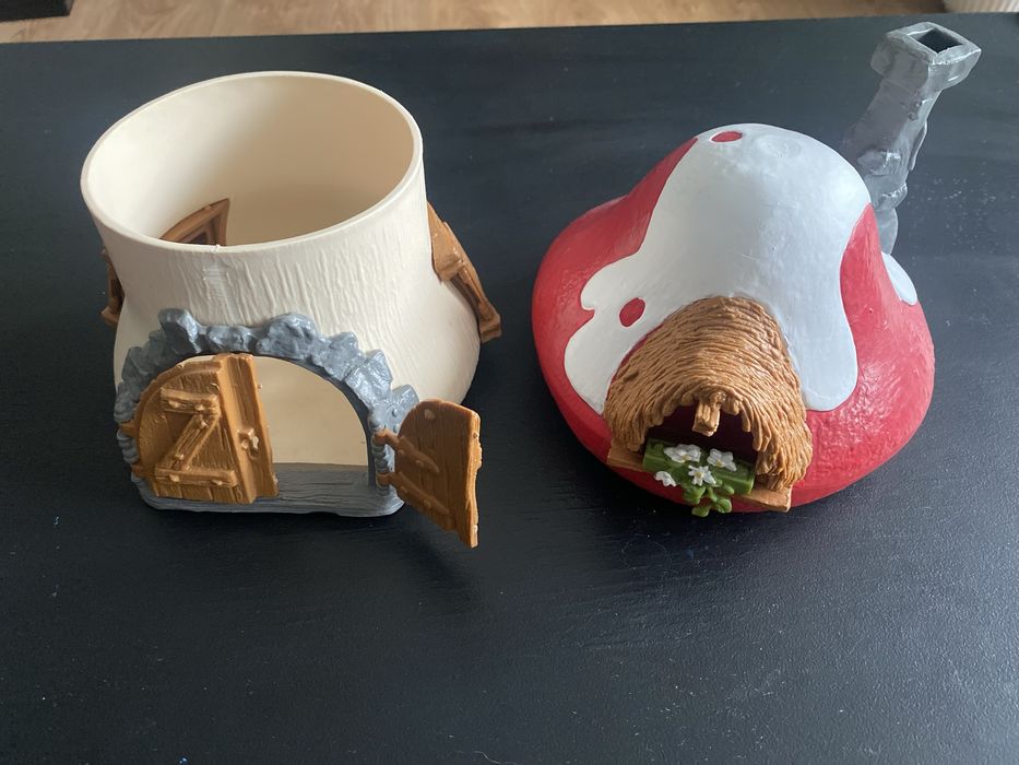 Schleich Chatka Smerfa, Gargamel I Klakier, papa smerf i dodatkowe fig