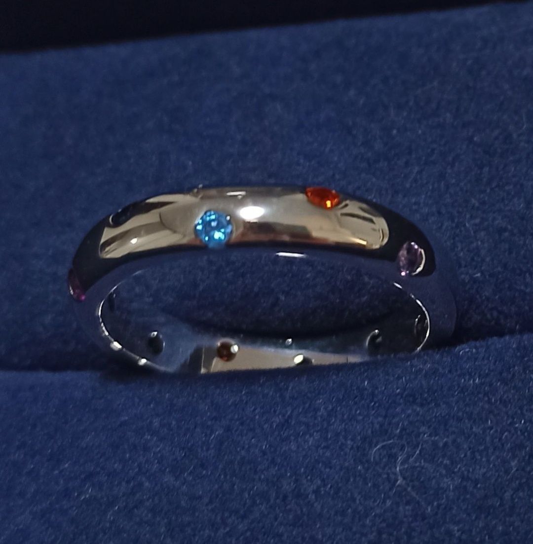 Серебряное кольцо серьги