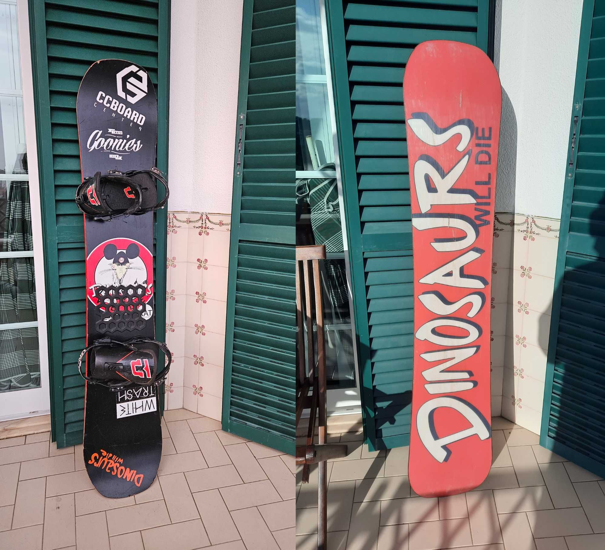 Prancha de Snowboard 151 com fixações Union (M/L bota de neve 40 a 44)
