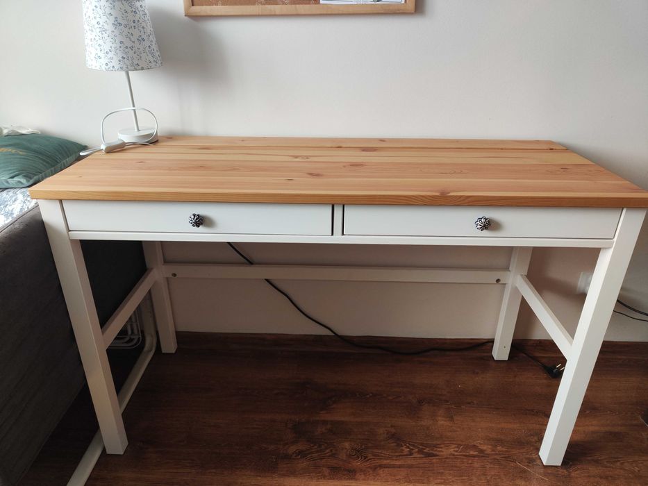 Biurko Ikea Hemnes białe 120cm