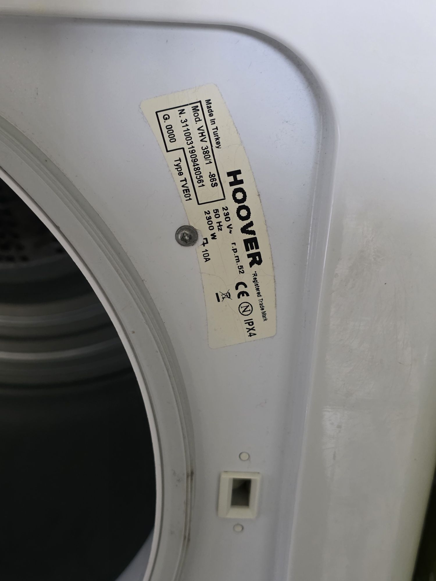 Máquina secar HooverHD VHV 380/1