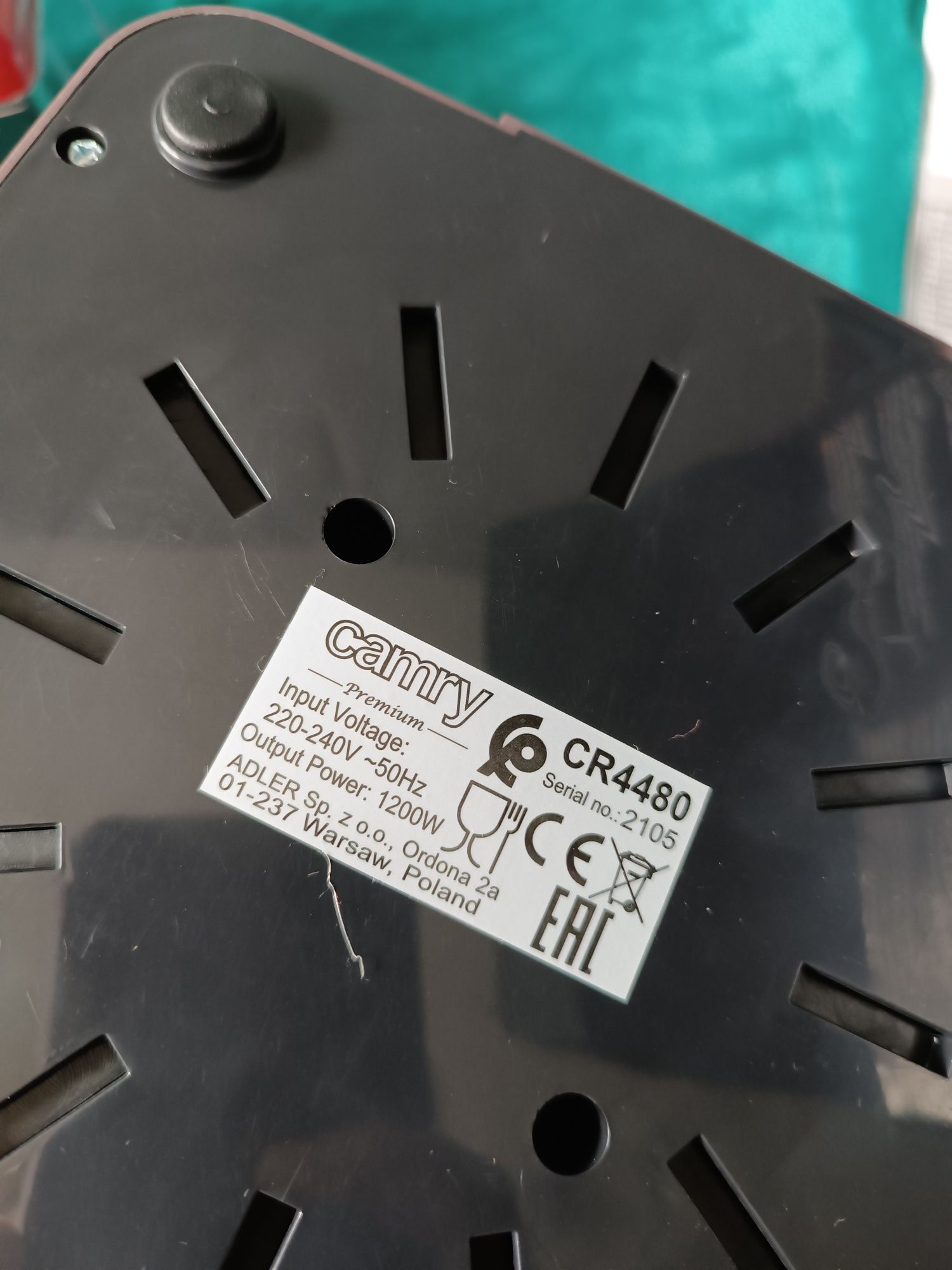 Maszyna do popcornu Camry 1200W