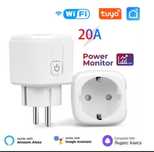 Tuya wifi розетка Розумна розетка Смарт розетка 20 Ампер