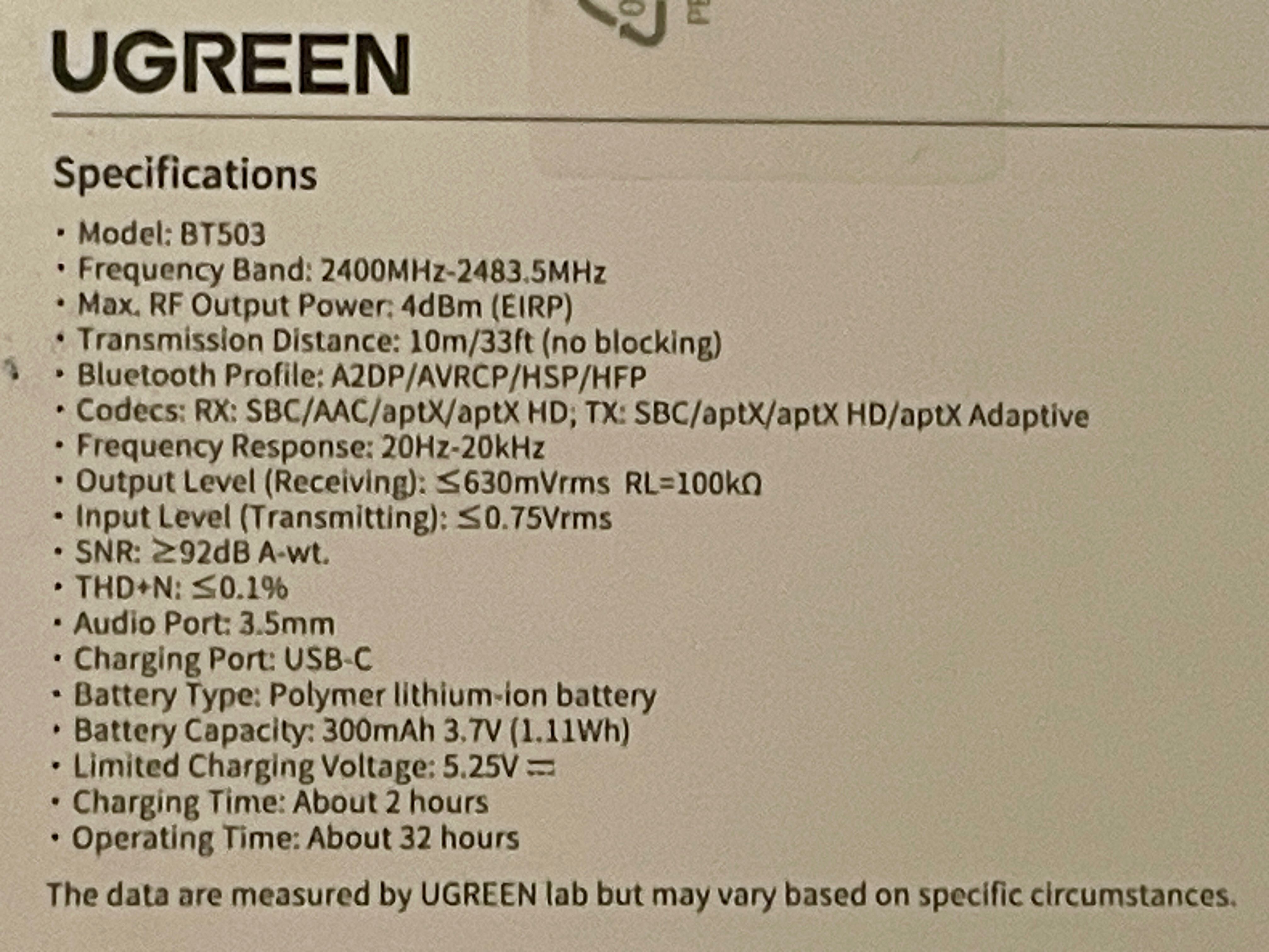 Adapter Bluetooth Ugreen