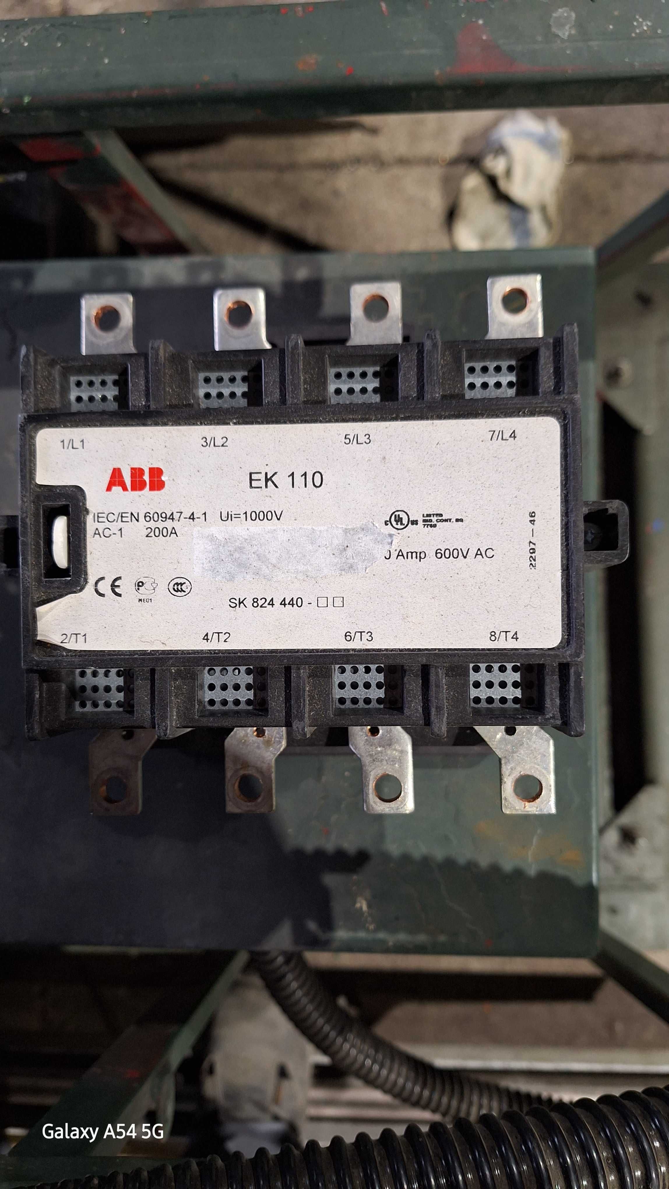 ABB EK110 AC220V Contactor New Stycznik ABB 200A 2szt