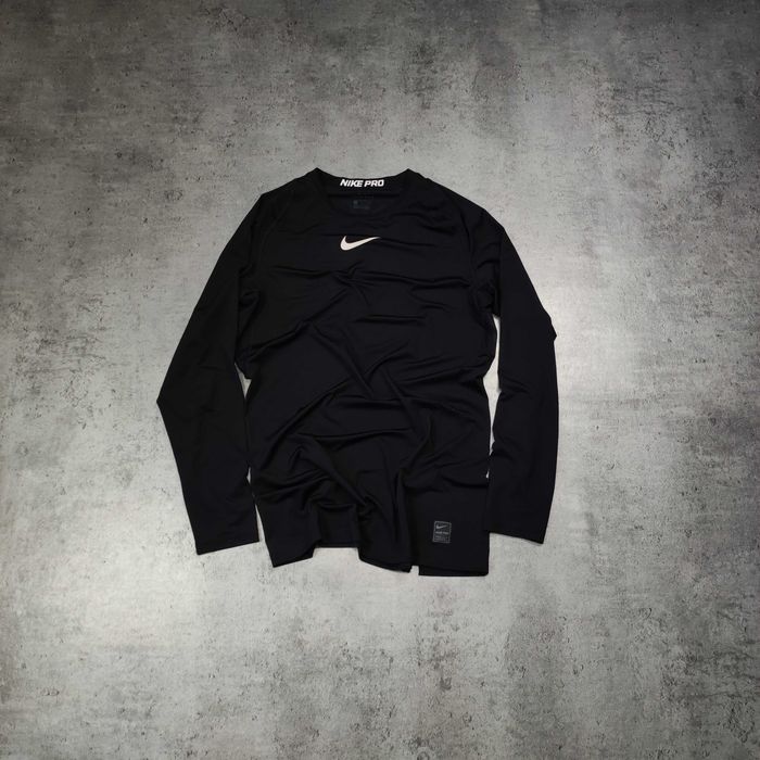 MĘSKA Koszulka Długi Rękaw Nike Kompresyjna Nike PRO Comat Sportowa
