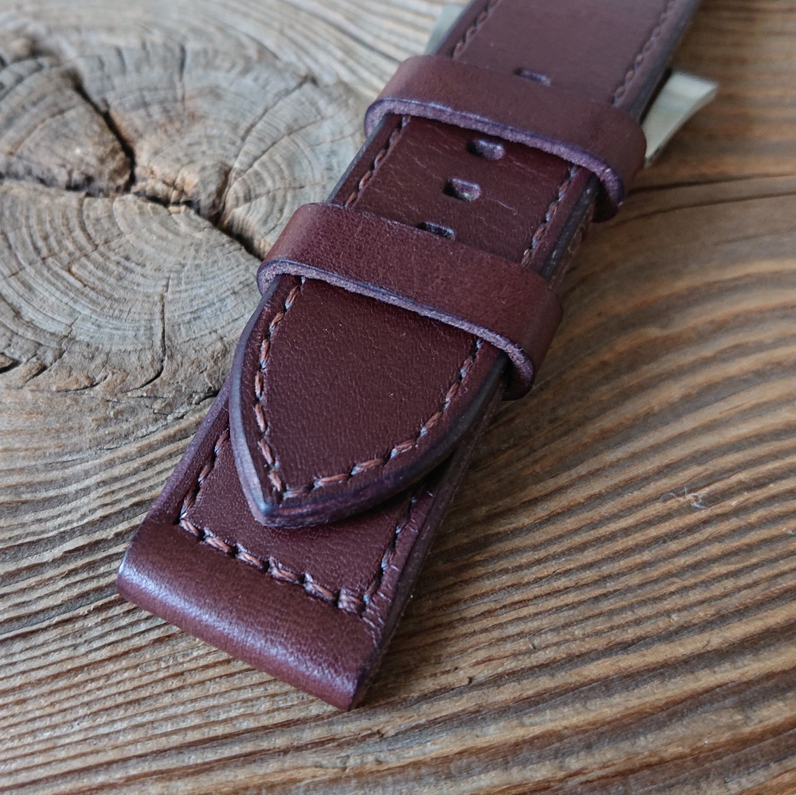 Pasek do zegarka Panerai 24mm handmade skóra naturalna ręcznie robiony