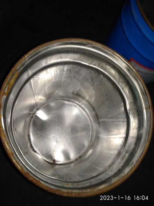 ведро жестяное под крышку "корона" объем 25 литров б/у