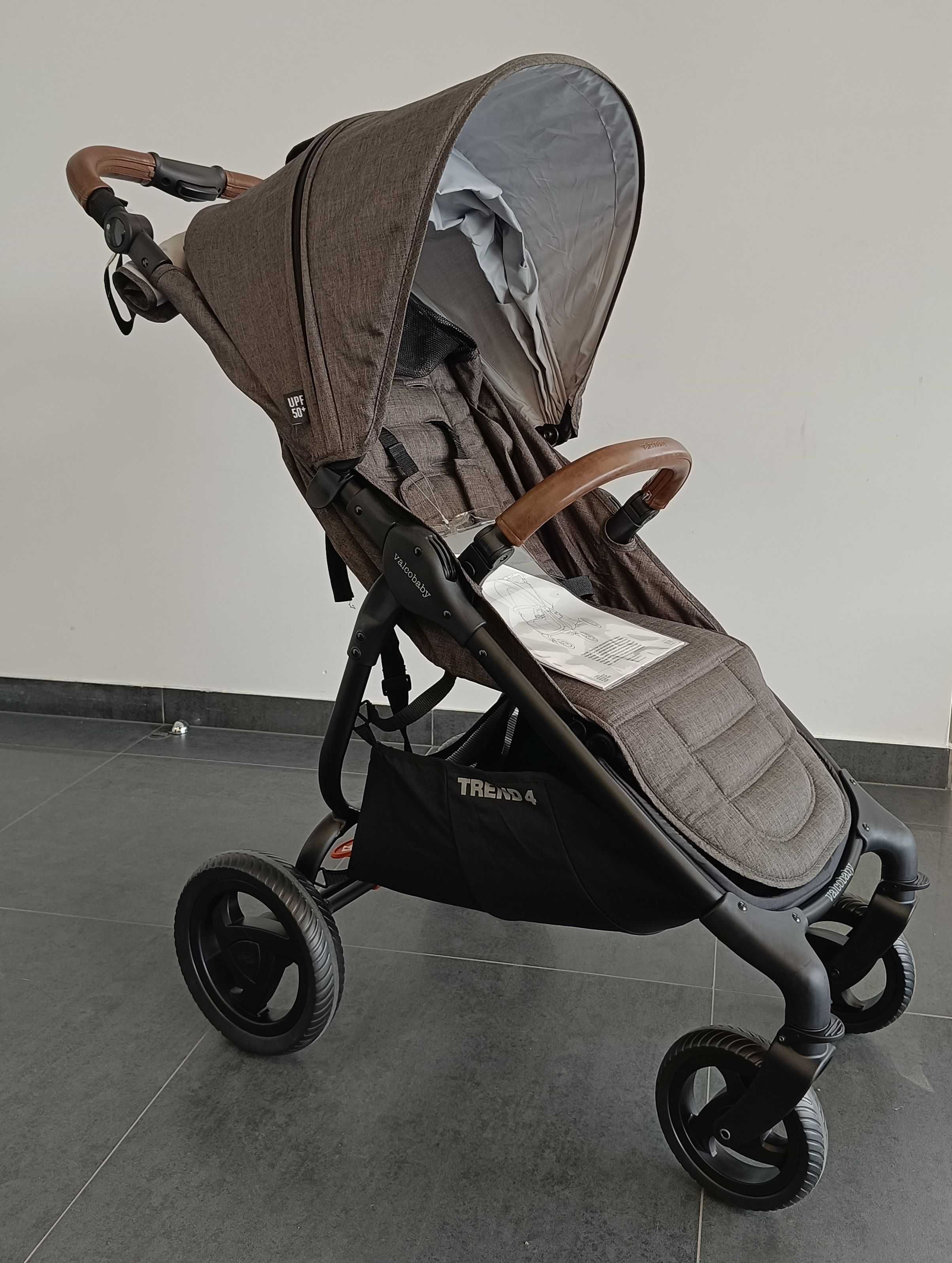 Wózek spacerowy Valco Baby Trend 4 Charcoal duże siedzisko