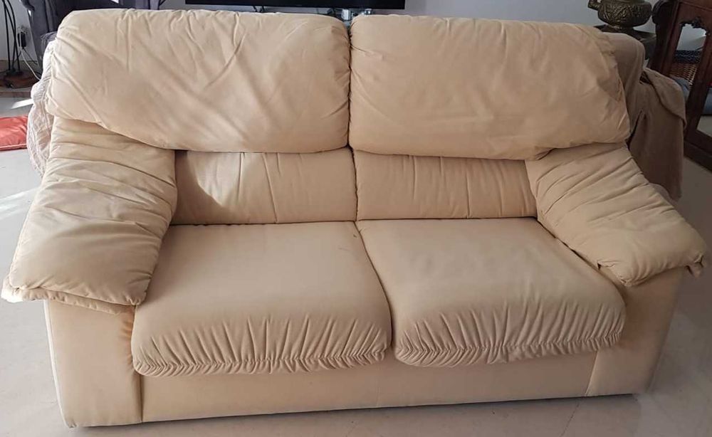 Sofá cama Nobuck 3 lugares