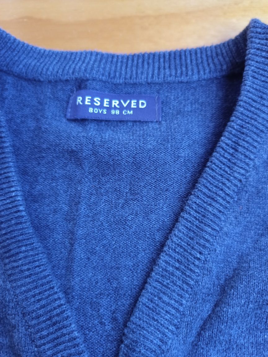 98 Reserved Smyk sweter rozpinany chłopiec paski