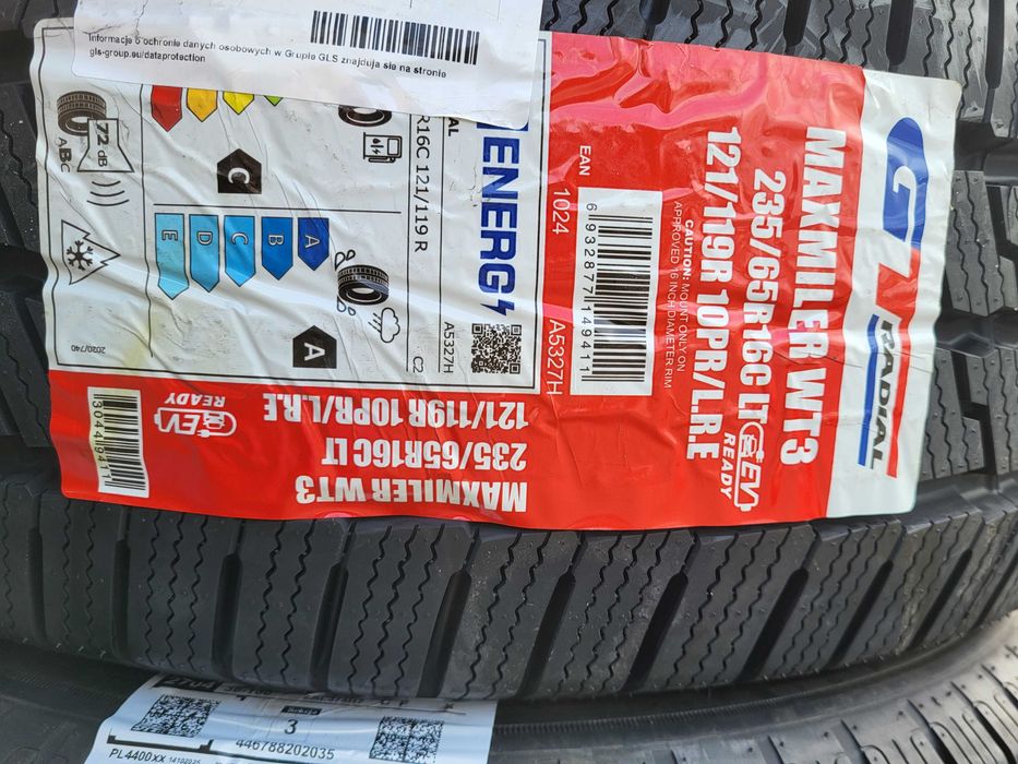 Opony zimowe 235/65R16C 121R GT Radial Maxmiler WT3 Cargo Nowe 2025