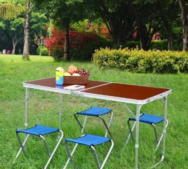 Розкладний туристичний стіл і 4 стільці / стол для пікніка новий Акція