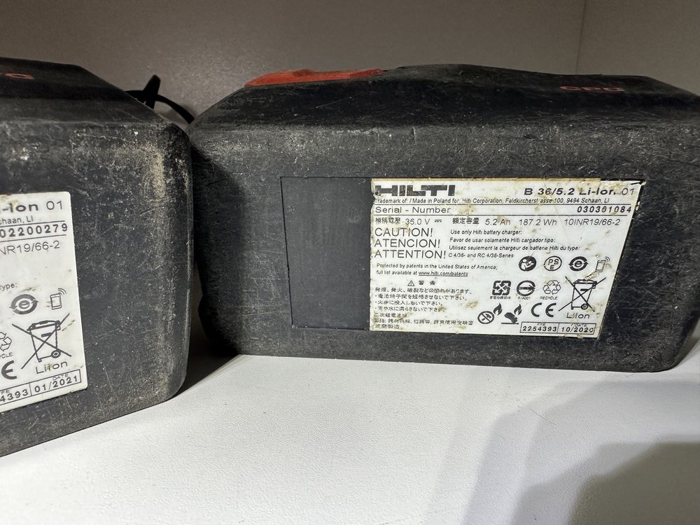 Hilti акумуляторна батарея Хілті АКБ Hilti B36/5.2