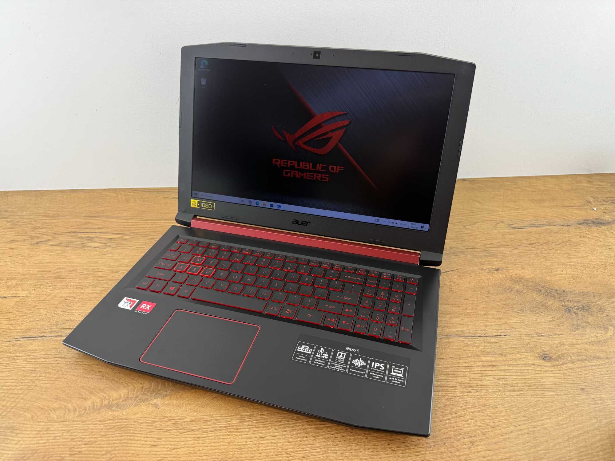1241 Laptop Acer NITRO 5, RADEON R7, SSD M2 240GB, 16GB RAM, Podś klaw