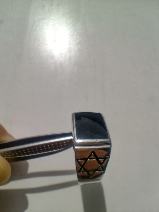 Печатка серебряная с ониксом