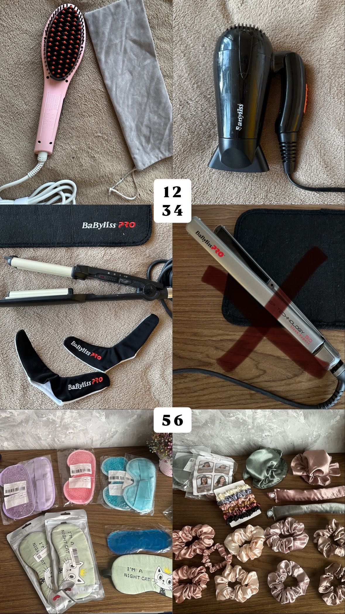 Фен BaByliss мини фен для волос Бэбилис плойка волна Электро-расческа