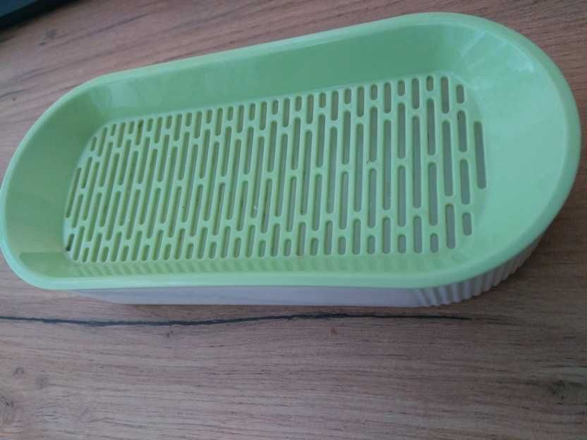 Hydroponiczne pudełko na trawę dla kota Zielone