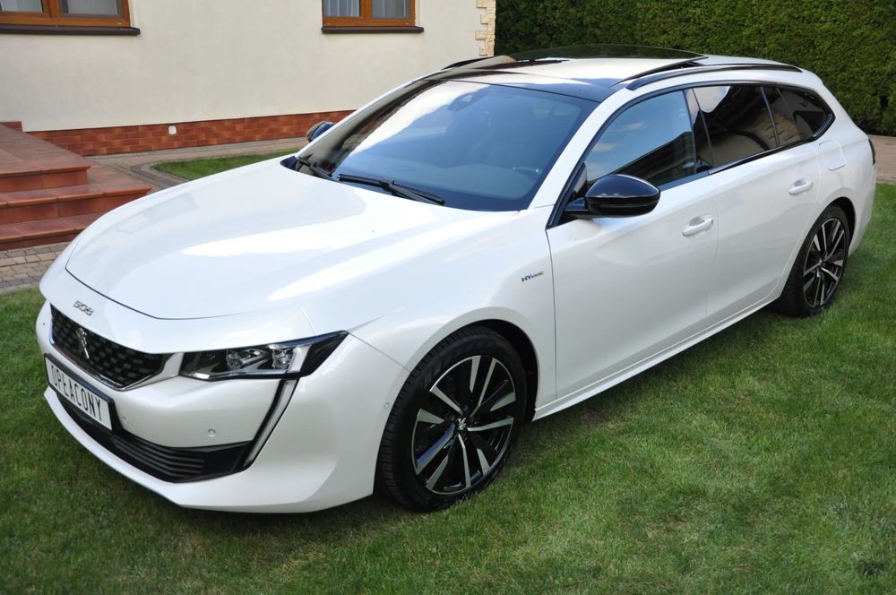 Peugeot 508 GT Plug-In Panorama Masaże Skóry Kamery Ledy Gwarancja Opłacony Płock