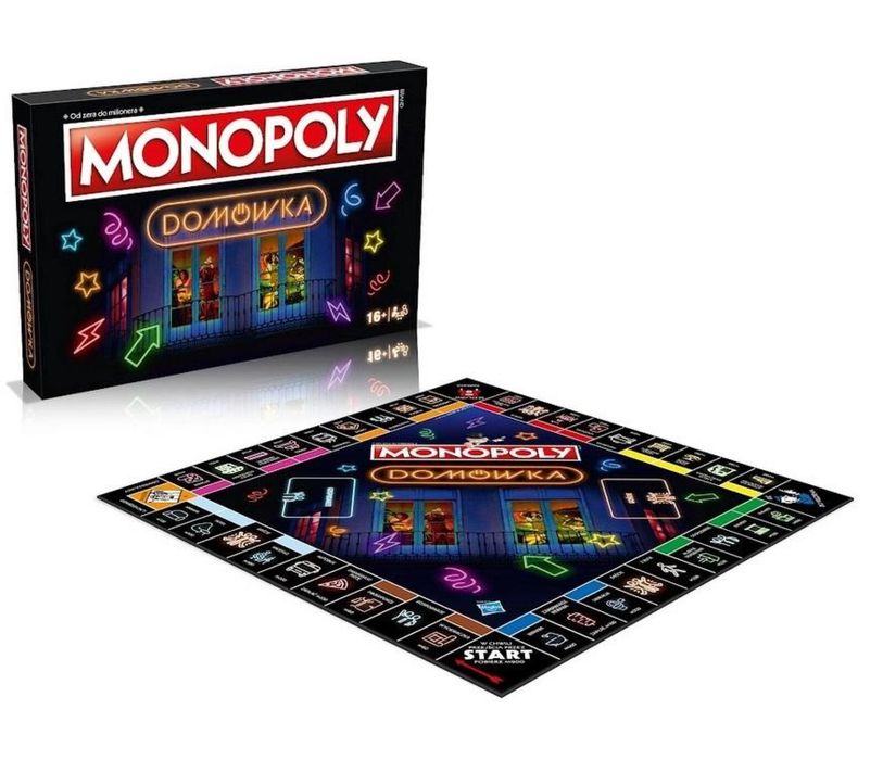 Monopoly Domówka Winning Moves pudełko,276x405 mm
