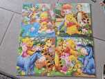 4 szt. Puzzle Kubuś Puchatek