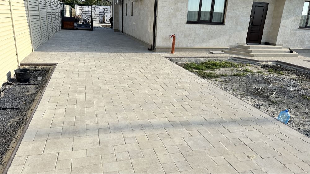 Тротуарная плитка Лайнстоун Травертин