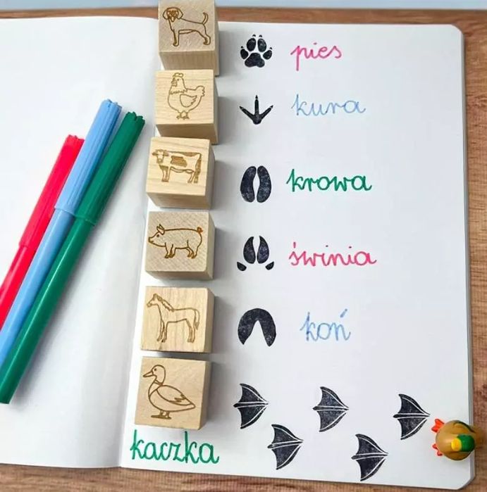 Stemple ślady na wsi. Colorado