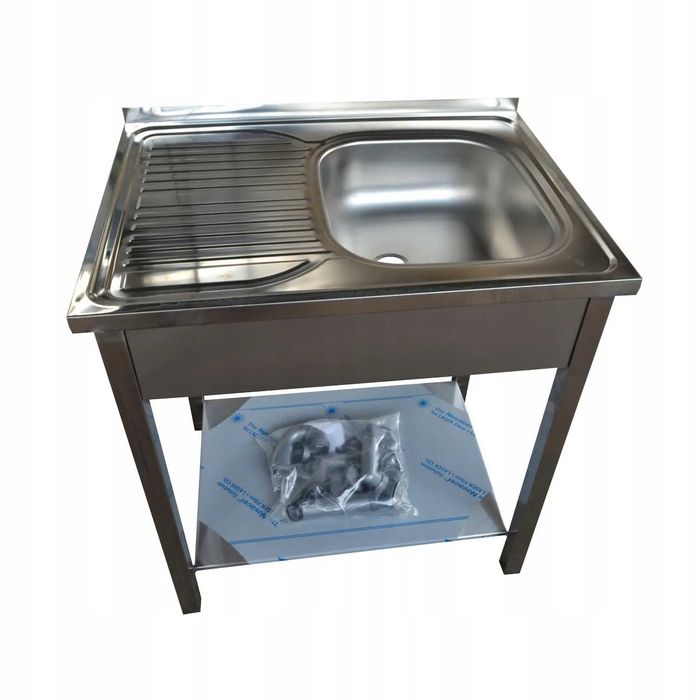 zlew wiszący podwieszany 50x40 jednokomorowy 1 komora syfon w gratisie