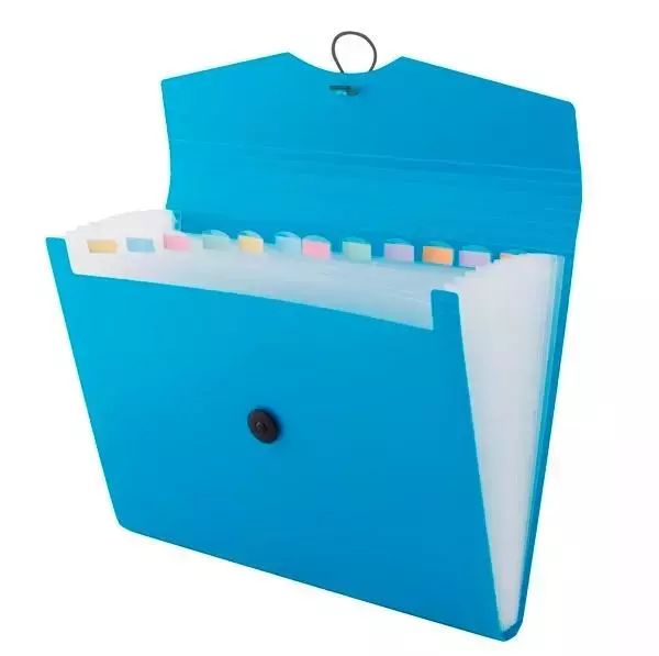 Teczka A4 12 przegródek niebieska D.RECT. D.RECT. Nowy Produkt