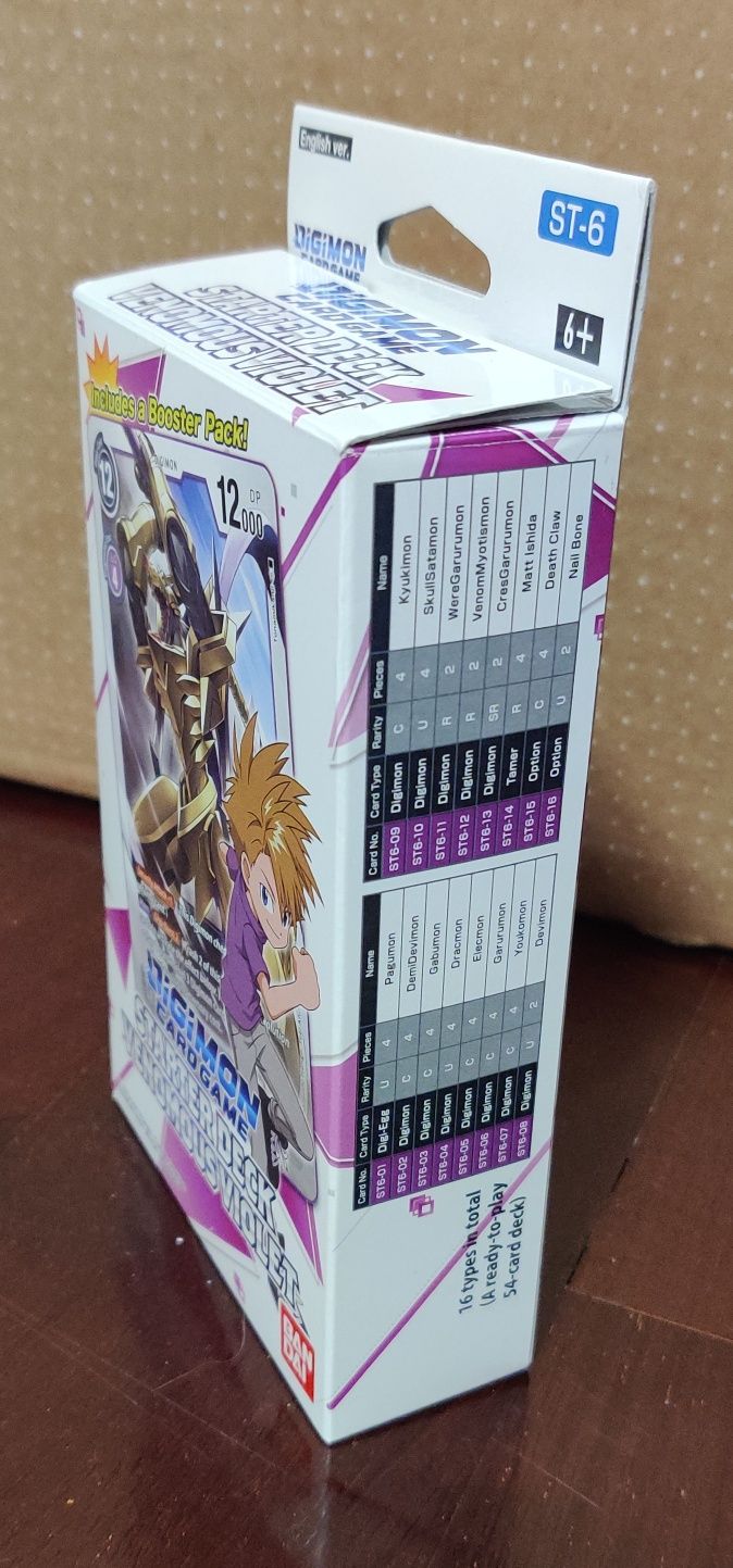 Digimon Starter Decks 1, 2, 3, 6, 7, 8, 9, 10