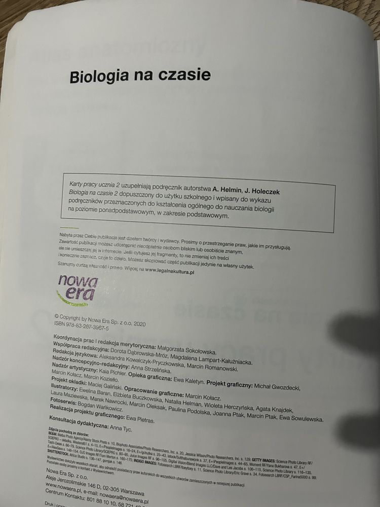 Biologia na czasie 2- karty pracy