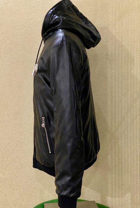 Phlipp Plein утеплённая мужская куртка бомбер размеры L, XL, XXL