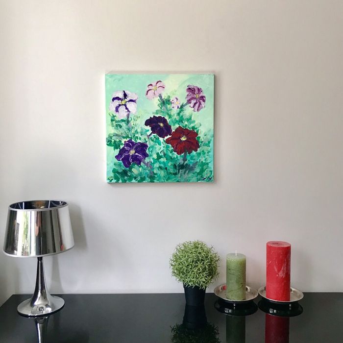 Картина Петуния, цветы, ботаника, декор, интерьер