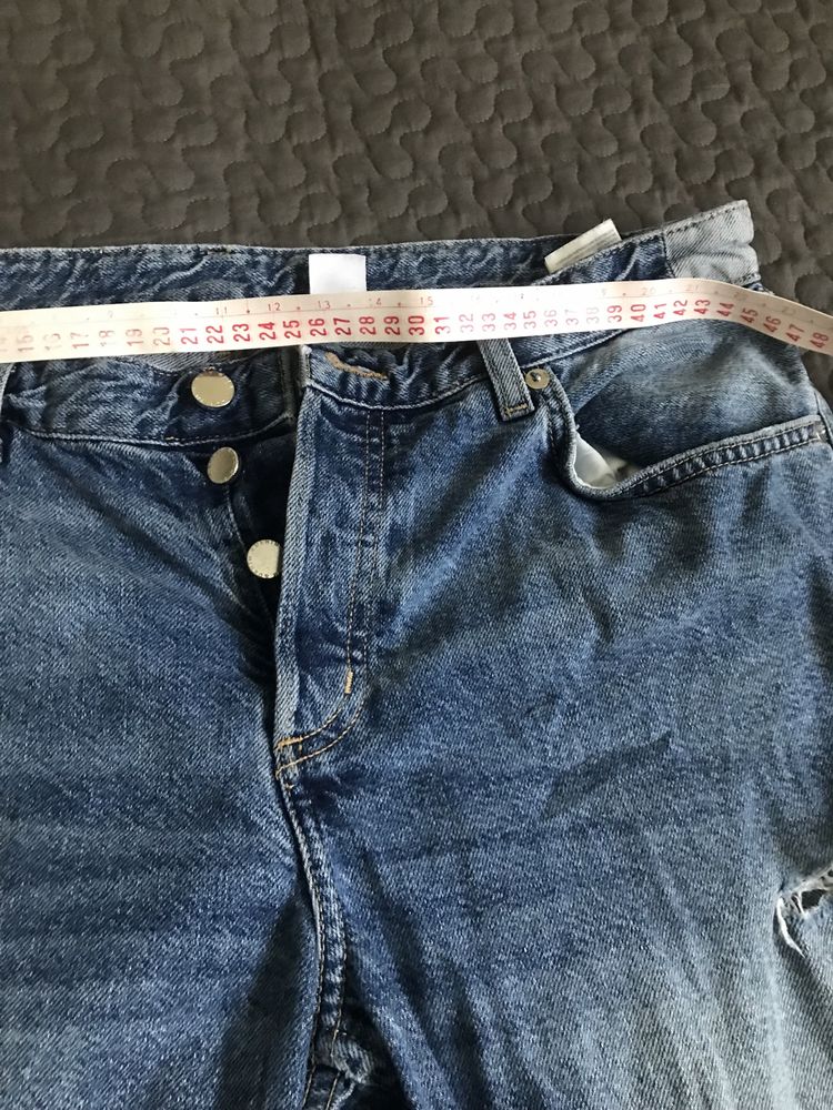 Джинсы  бойфренд бедровка H&m мом